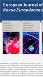 Mobile Screenshot of europeanjournalofscientificresearch.com