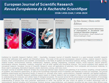 Tablet Screenshot of europeanjournalofscientificresearch.com